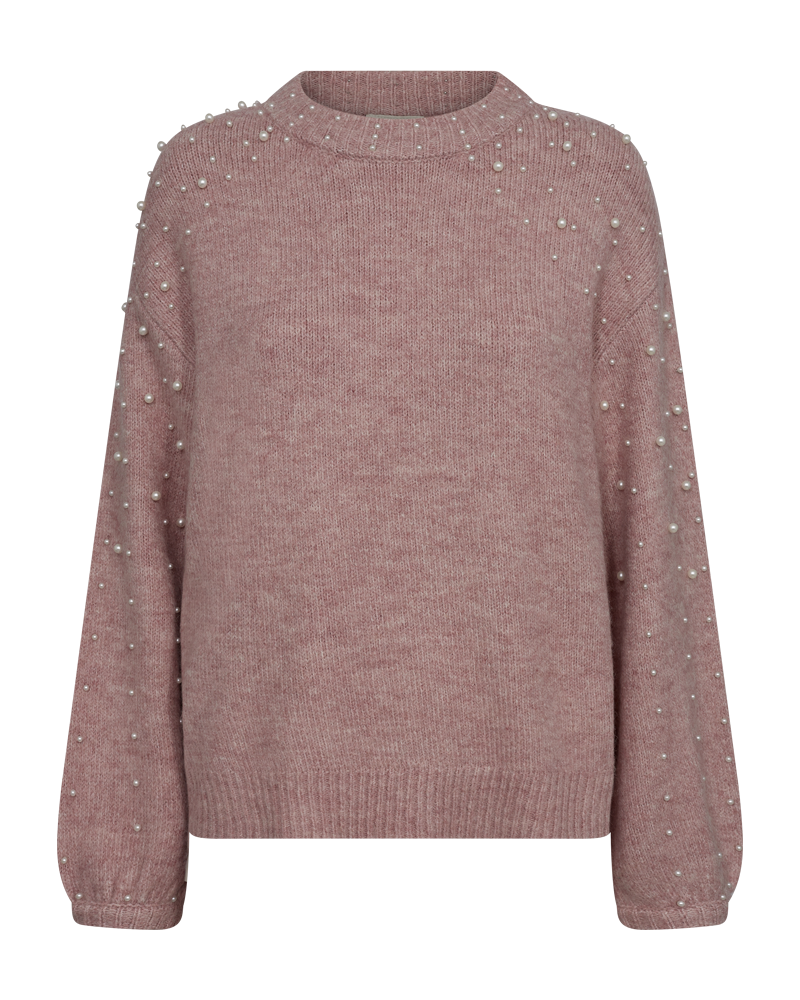 FQPEARL PULLOVER WITH PEARLS ROSE