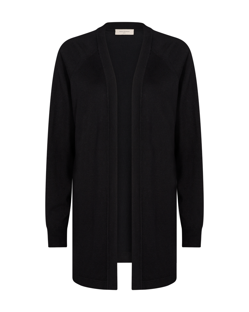 FQPLAIN CARDIGAN BLACK