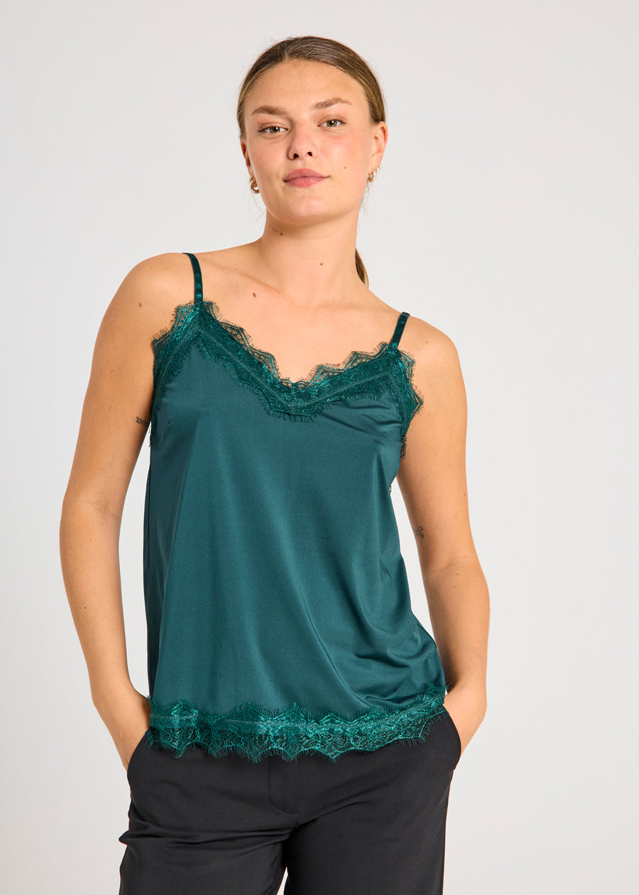 FQBICCO  -  LACE TOP - GREEN