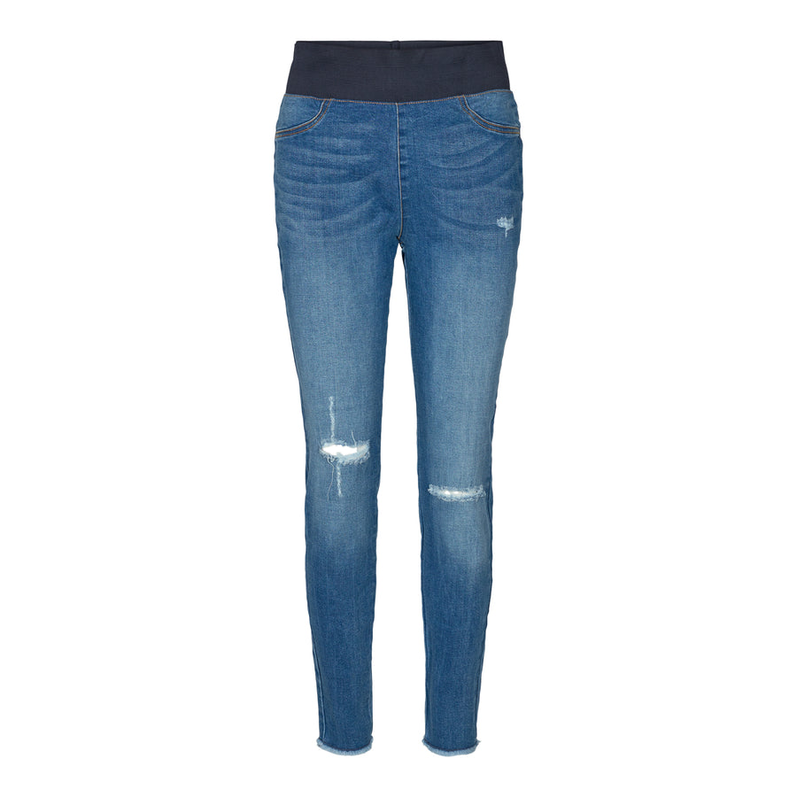 FQSHANTAL - RIPPED ANKLEPANTS - BLUE