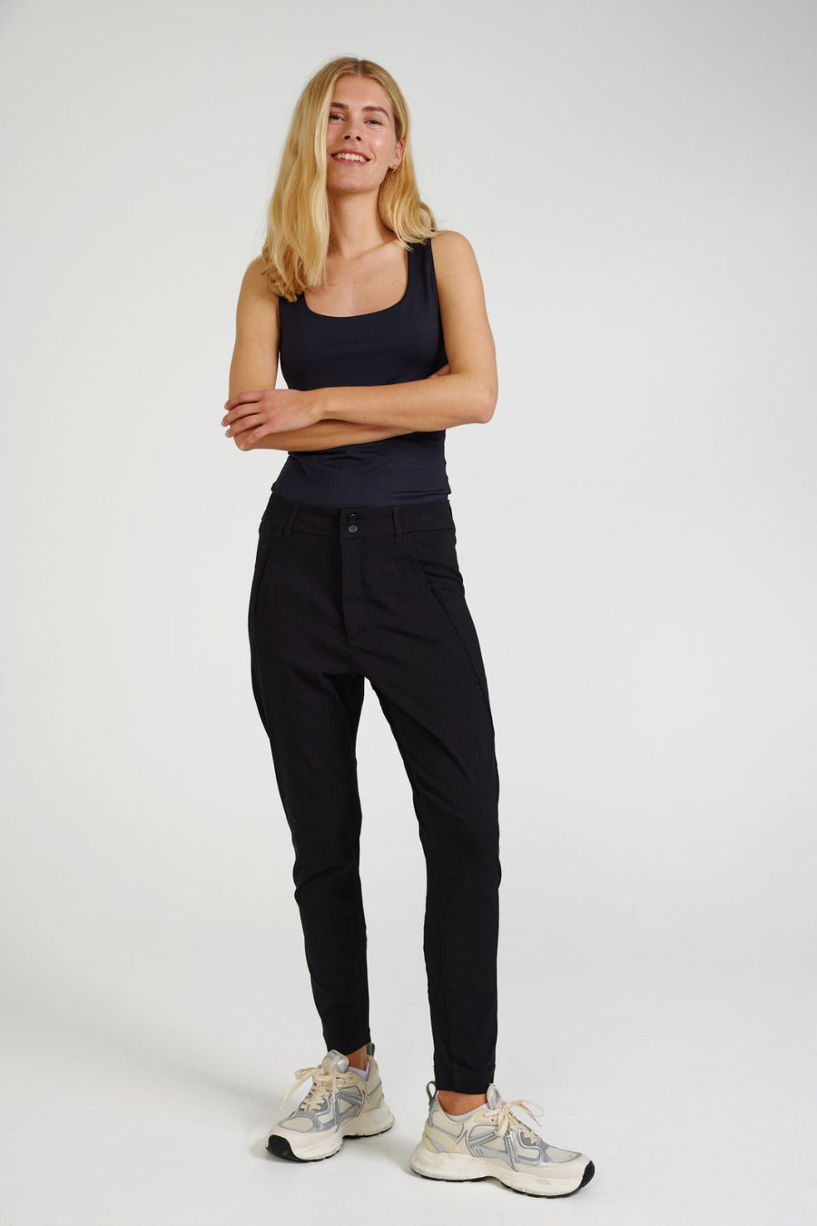 FQJENNY - PANTS - BLACK