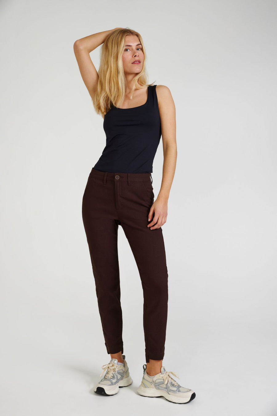 FQREX - ANKLE PANTS - BROWN