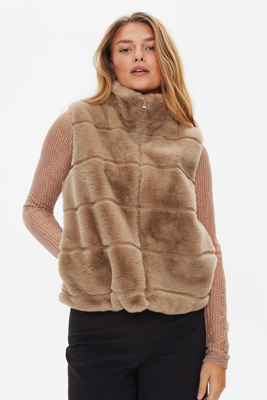 Fqfoxy - waistcoat - Brown