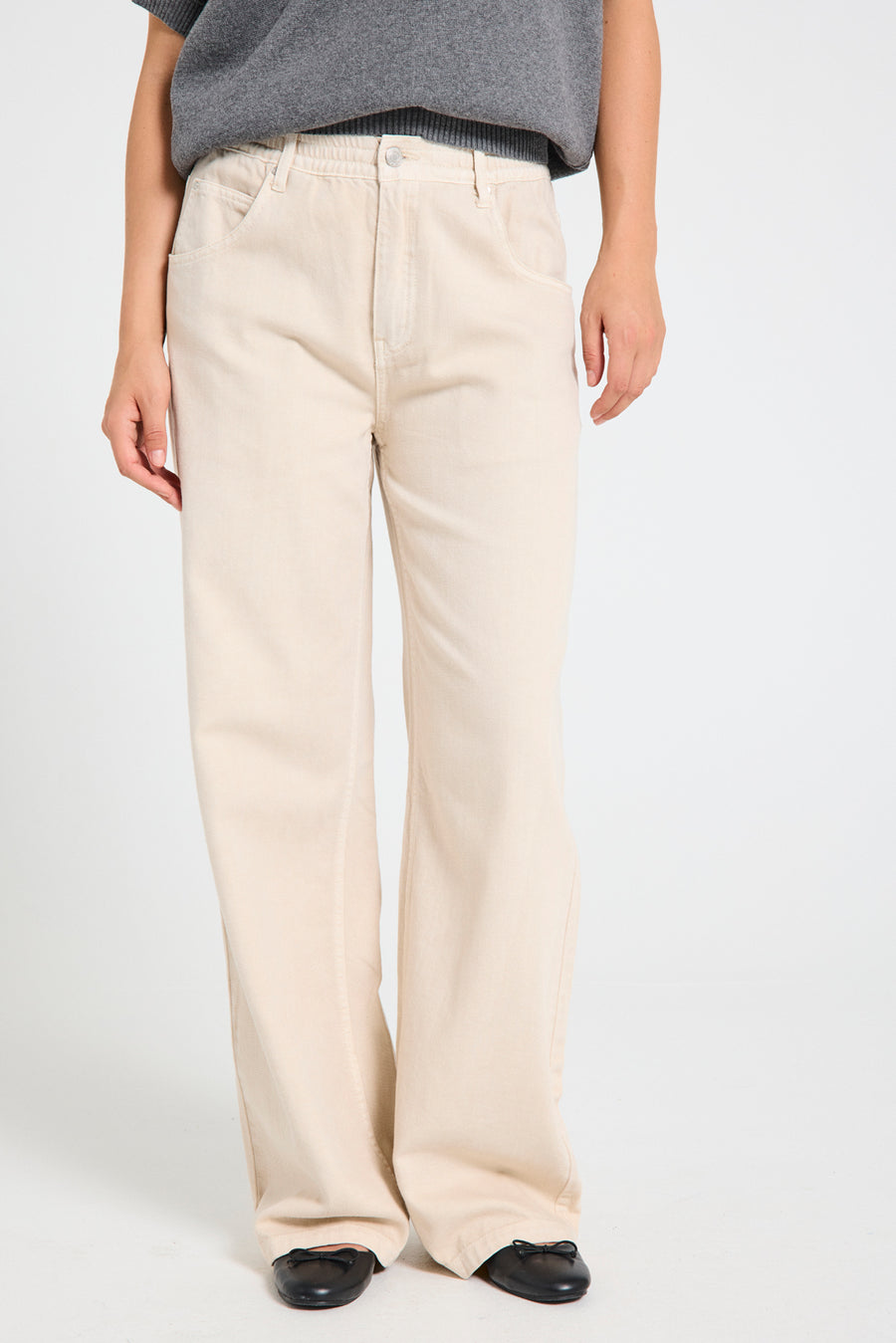 FQCILLA - PANTS - BEIGE