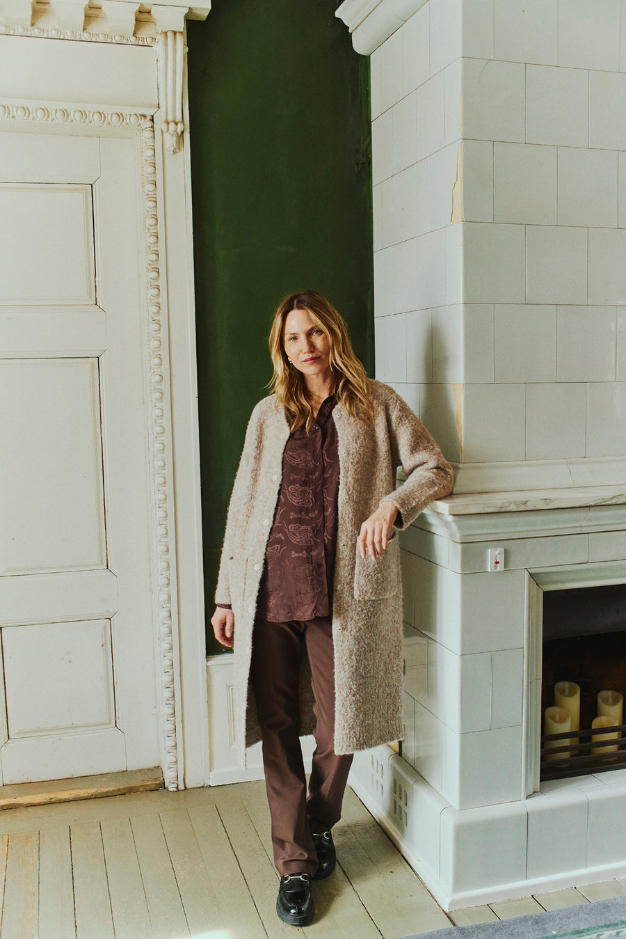 FQJUMP - Cardigan - Brown