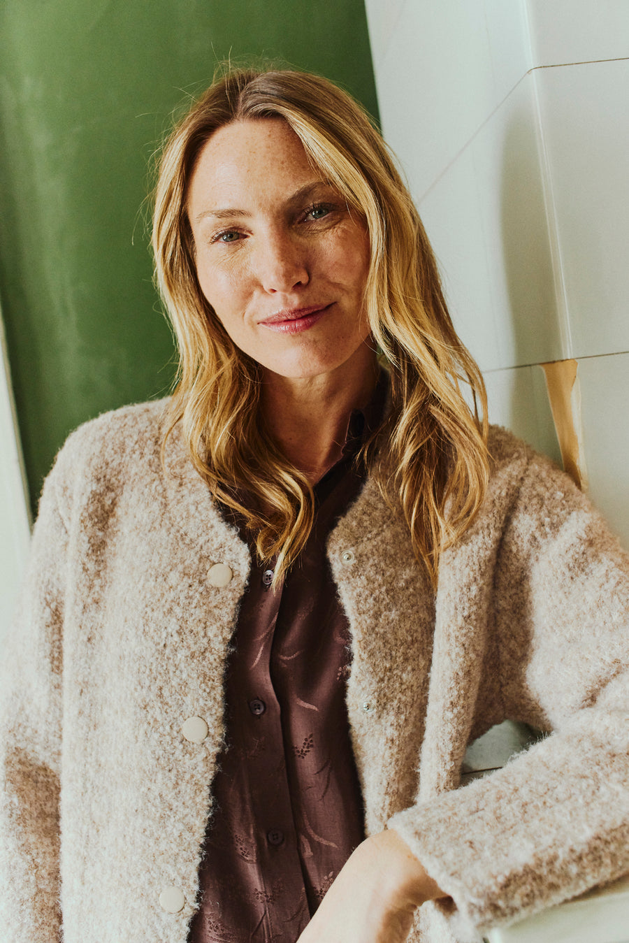 FQJUMP - Cardigan - Brown