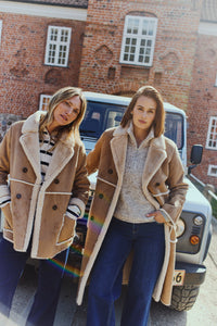 eurokenvy Premium waffle suède jacket Freequent LAMSE suede jacket