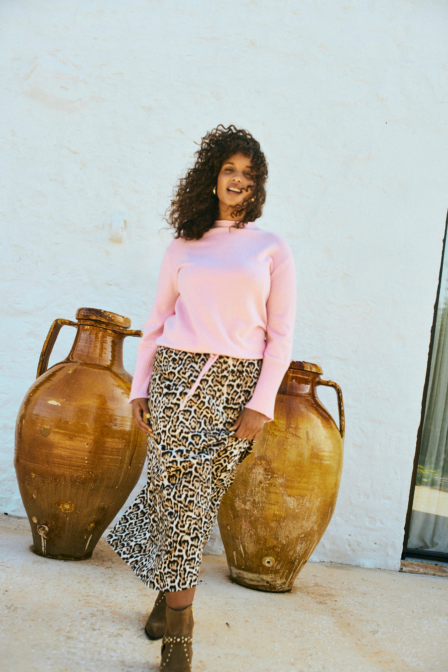 FQMALAY - SKIRT - LEOPARD