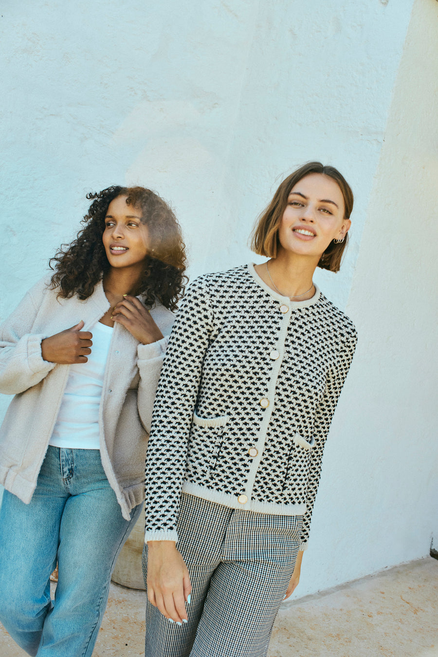 FQCOTLA - CARDIGAN - BEIGE