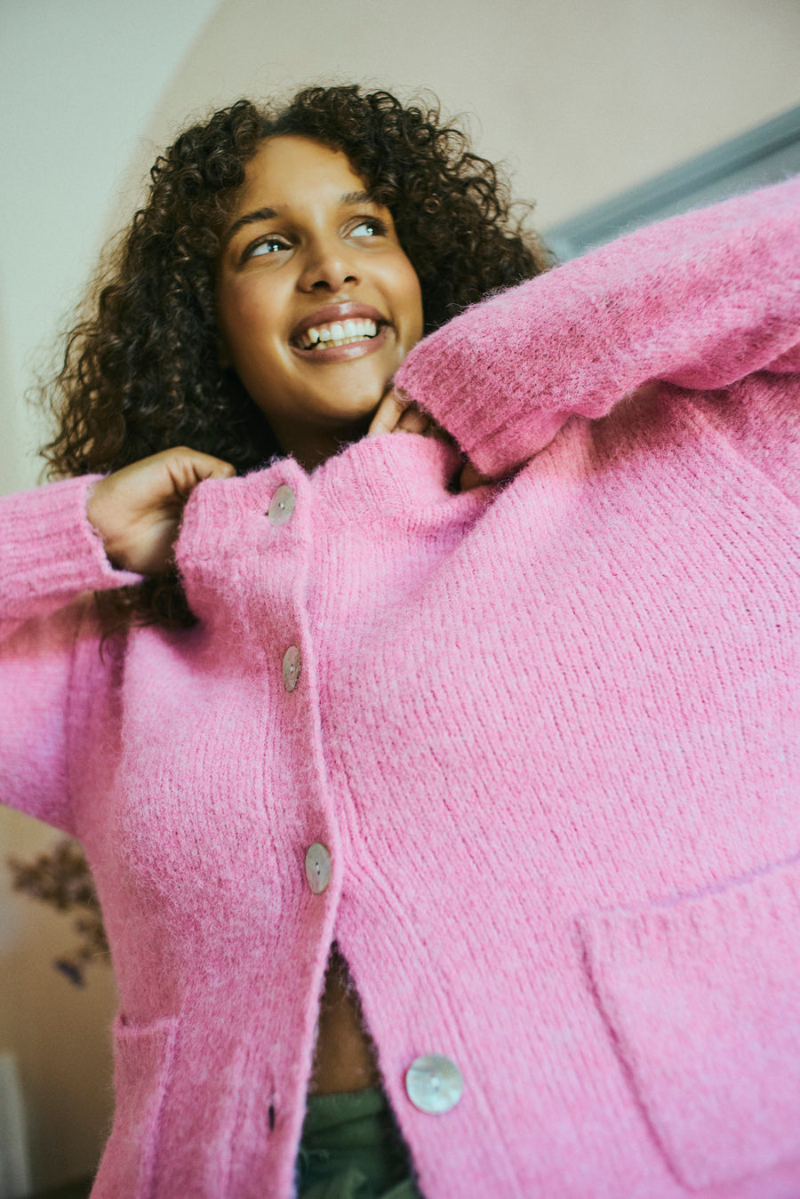 FQLOUISA - CARDIGAN - ROSE