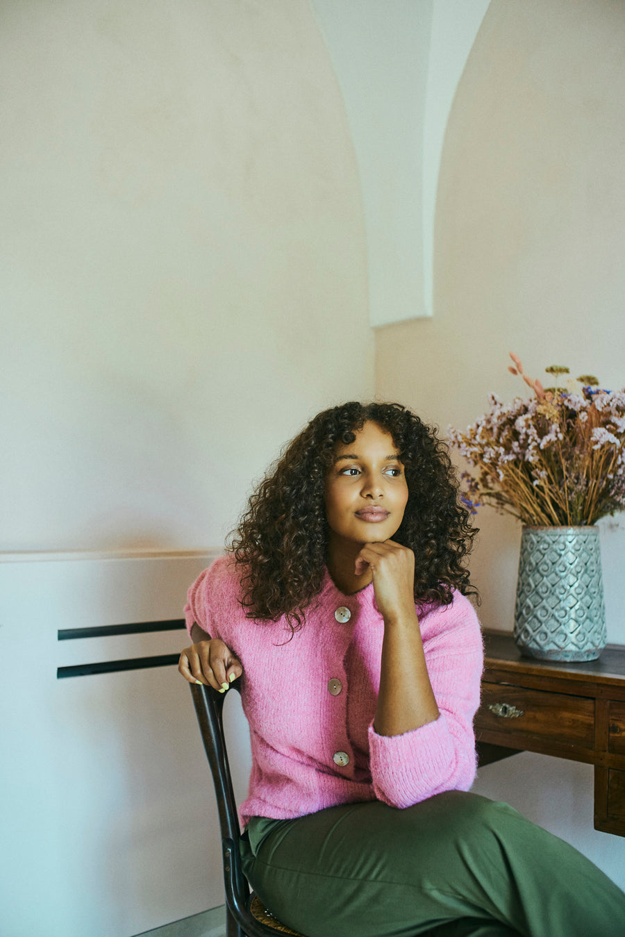 FQLOUISA - CARDIGAN - ROSE