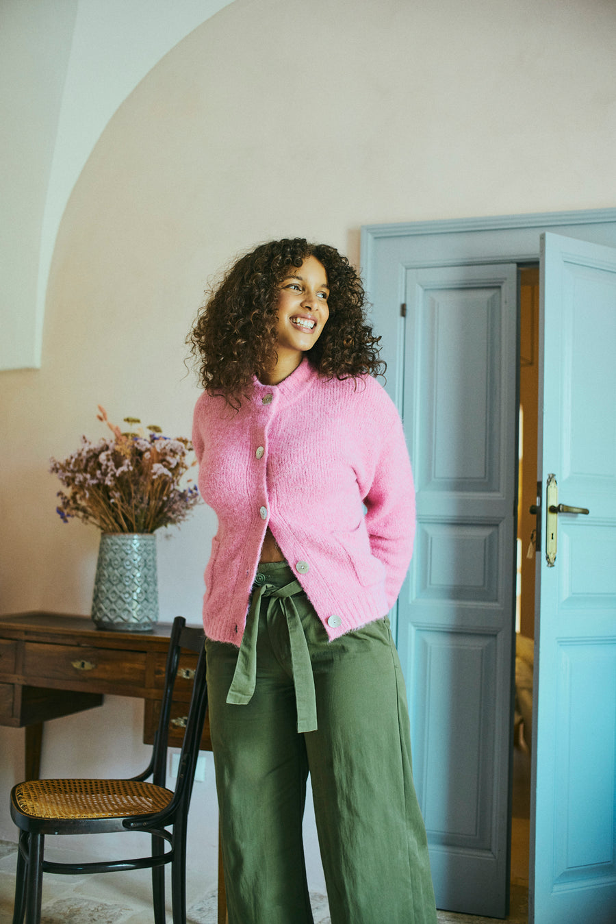 FQLOUISA - CARDIGAN - ROSE