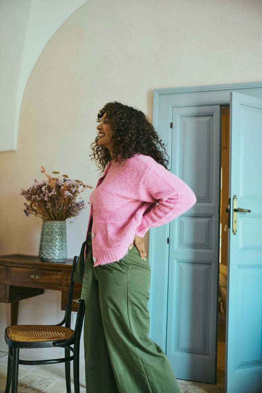 FQLOUISA - CARDIGAN - ROSE