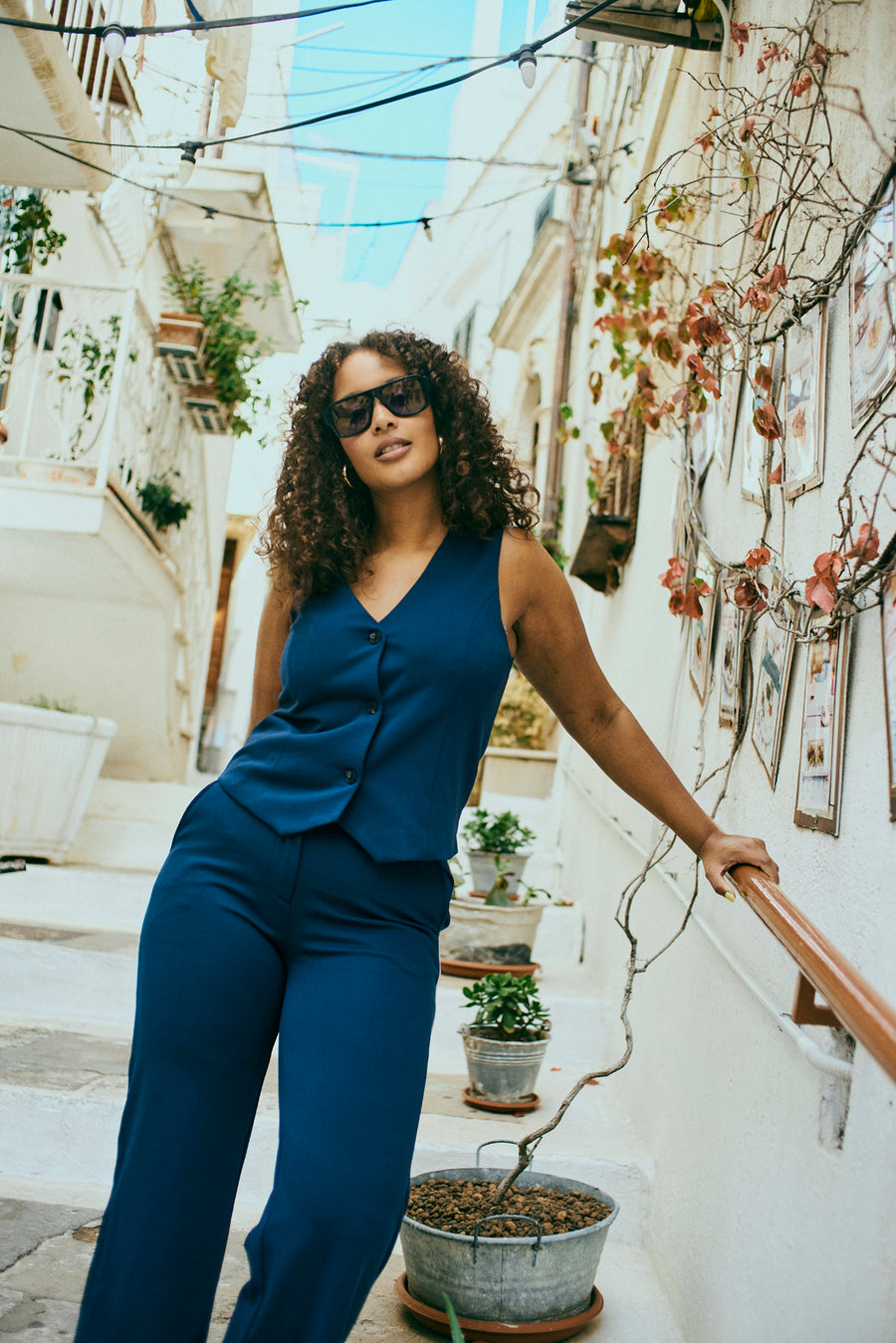 FQNANNI - PANTS - BLUE
