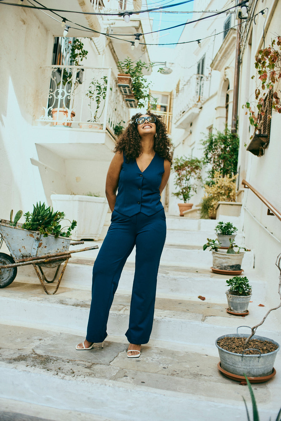 FQNANNI - PANTS - BLUE