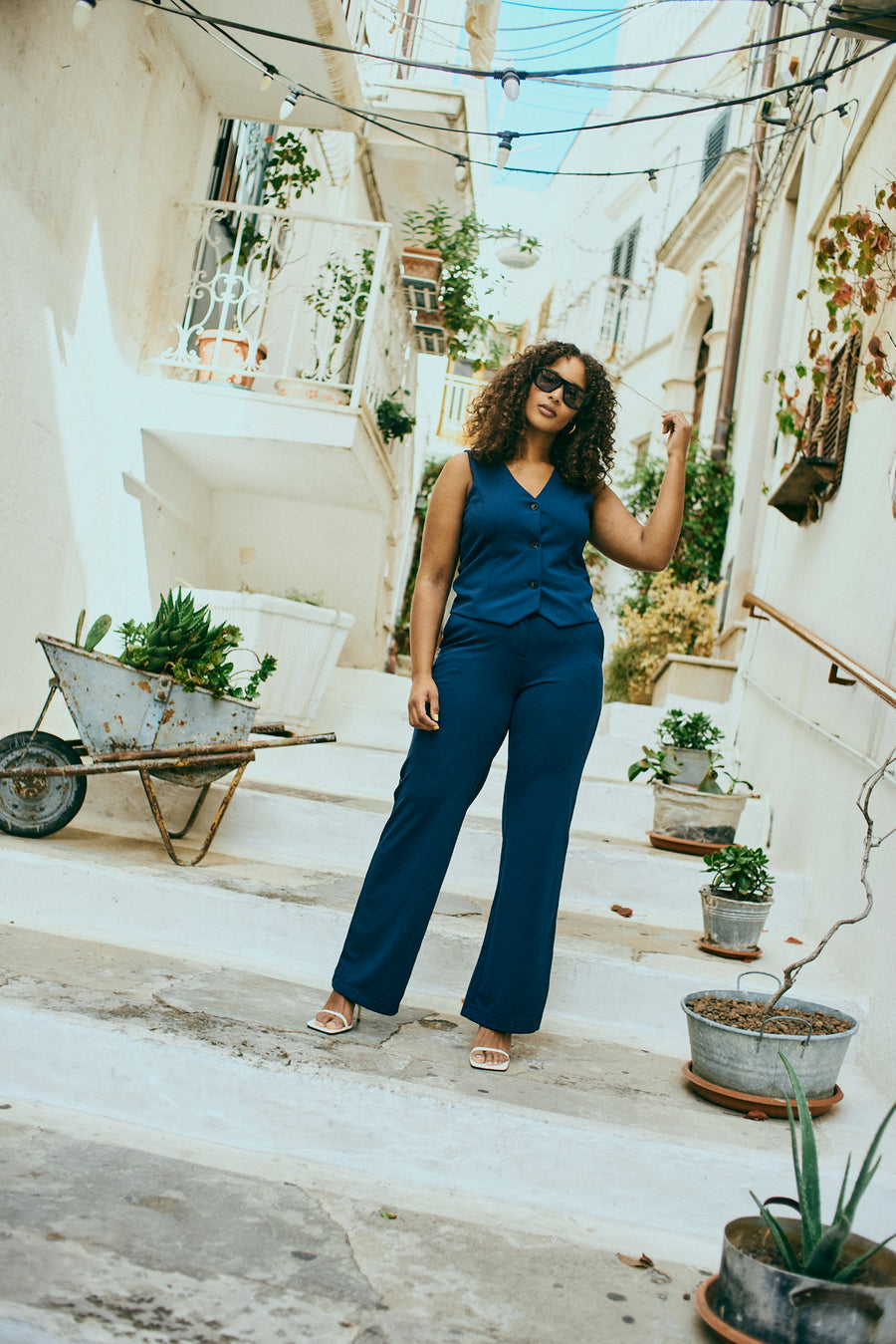 FQNANNI - PANTS - BLUE