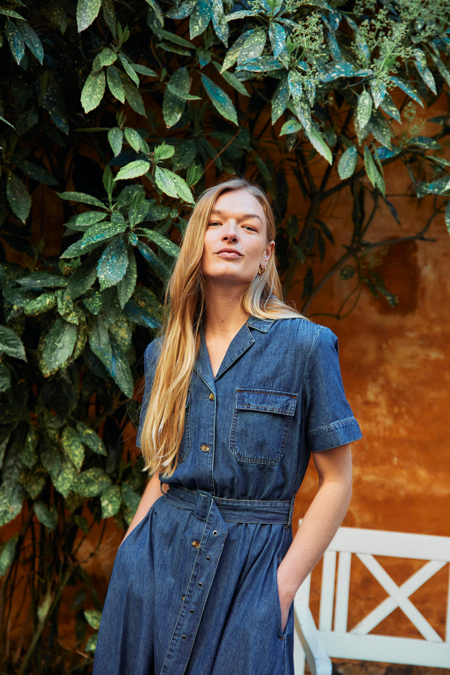 FQLISEA - DENIM DRESS - BLUE