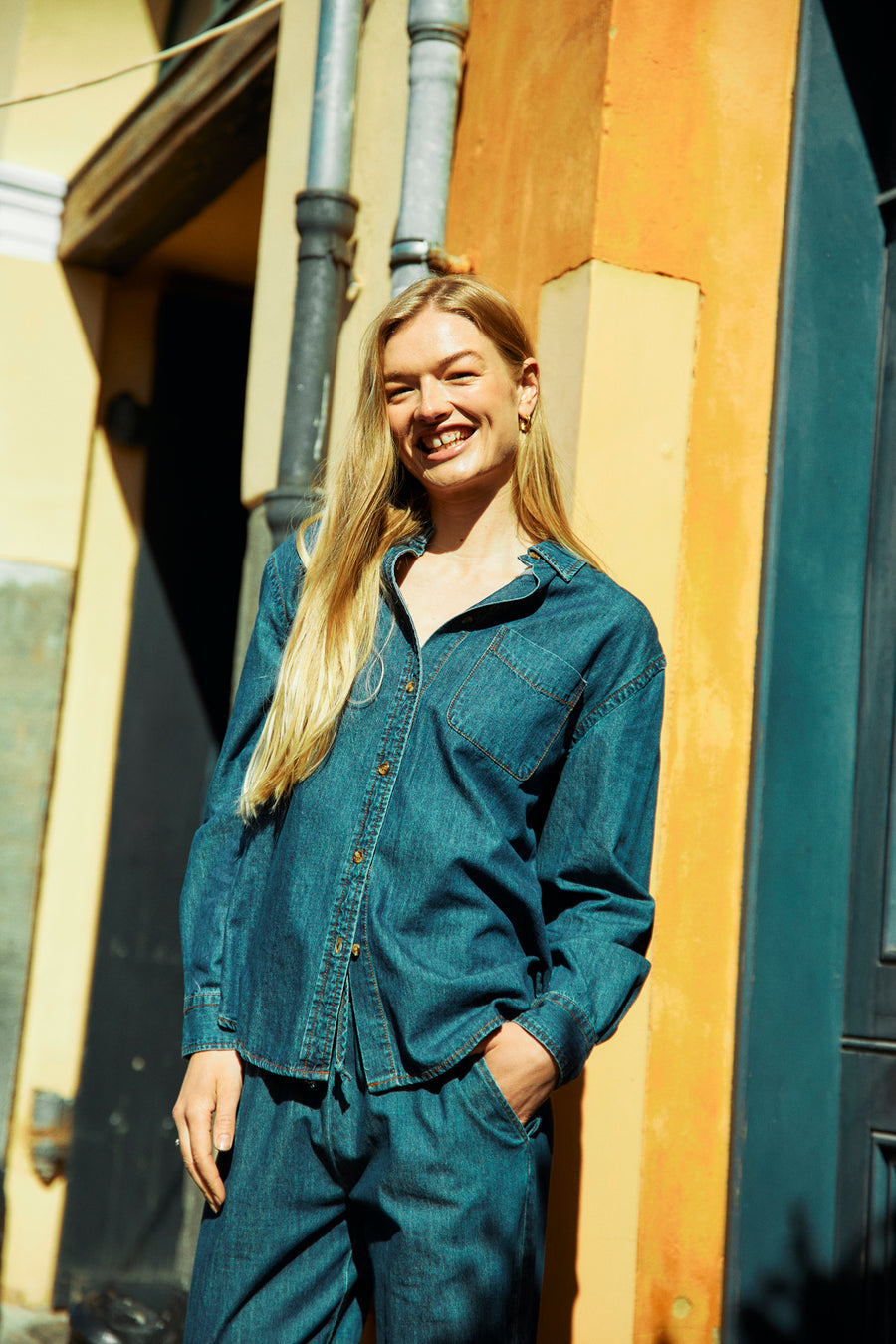 FQLISEA - DENIM SHIRT - BLUE