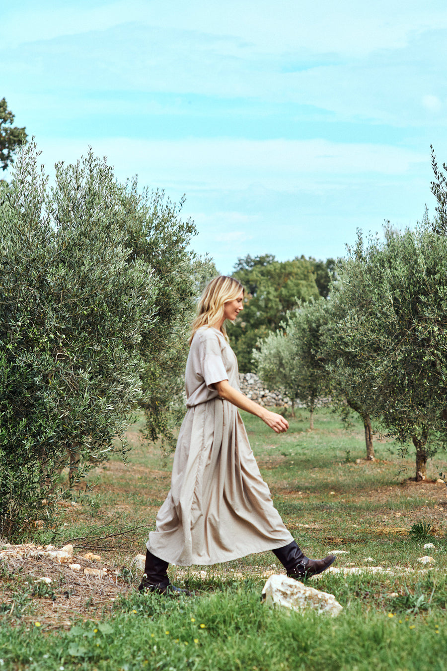 FQIVORA - SKIRT - BEIGE