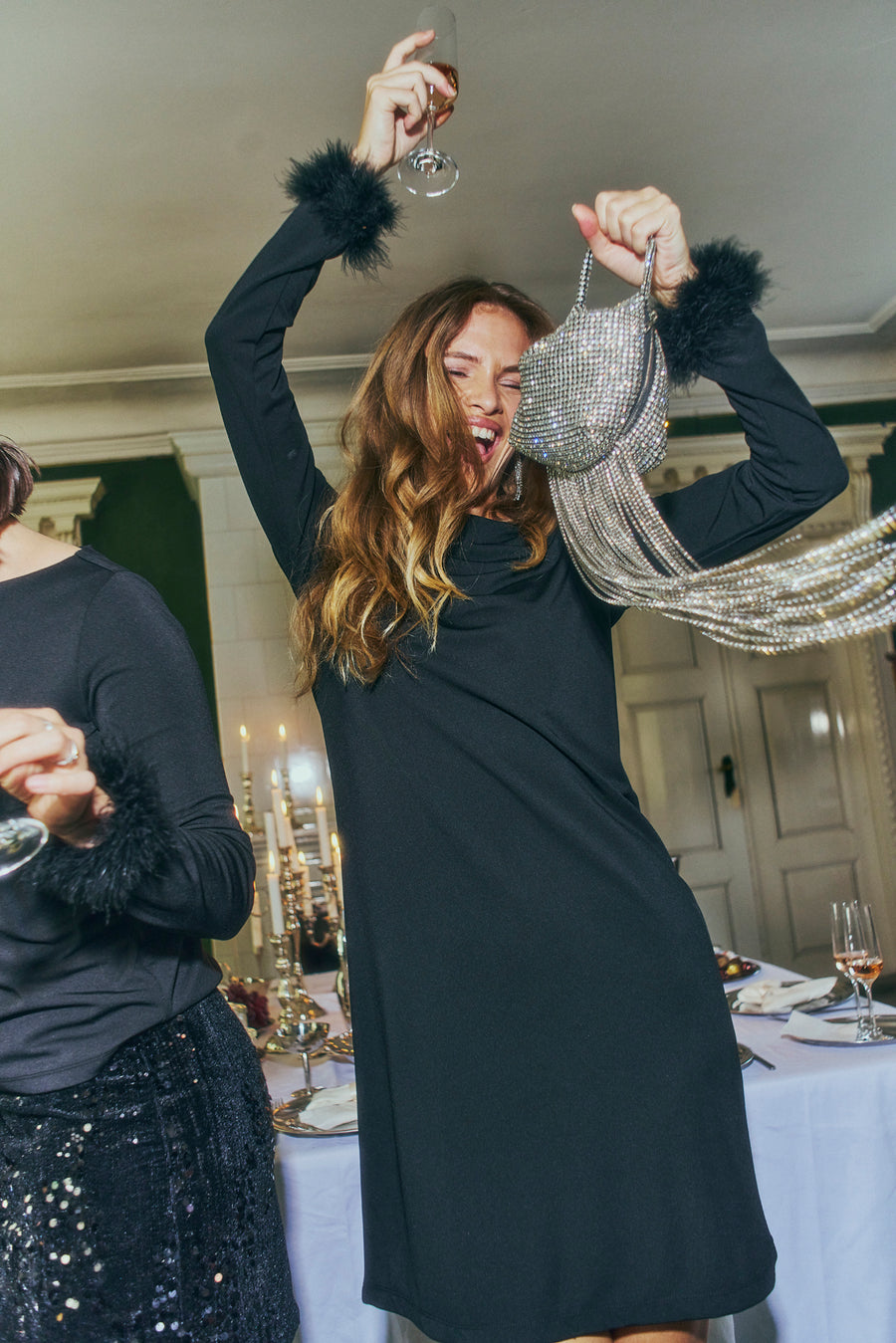 FQELVA - DRESS - BLACK