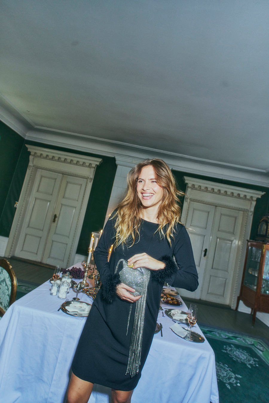 FQELVA - DRESS - BLACK