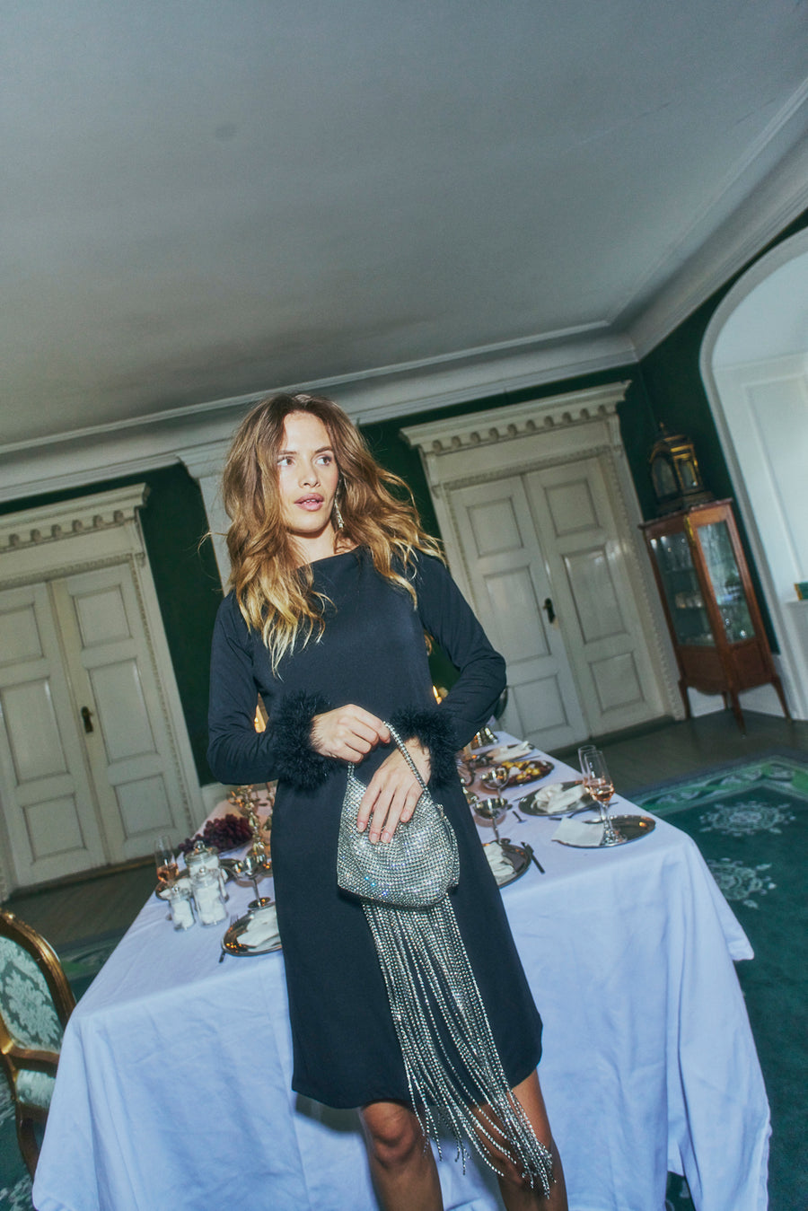 FQELVA - DRESS - BLACK