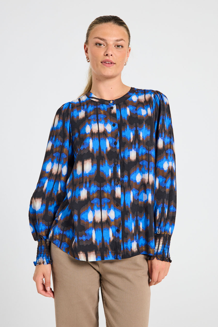 FQJULIE - SHIRT - BLACK AND BLUE