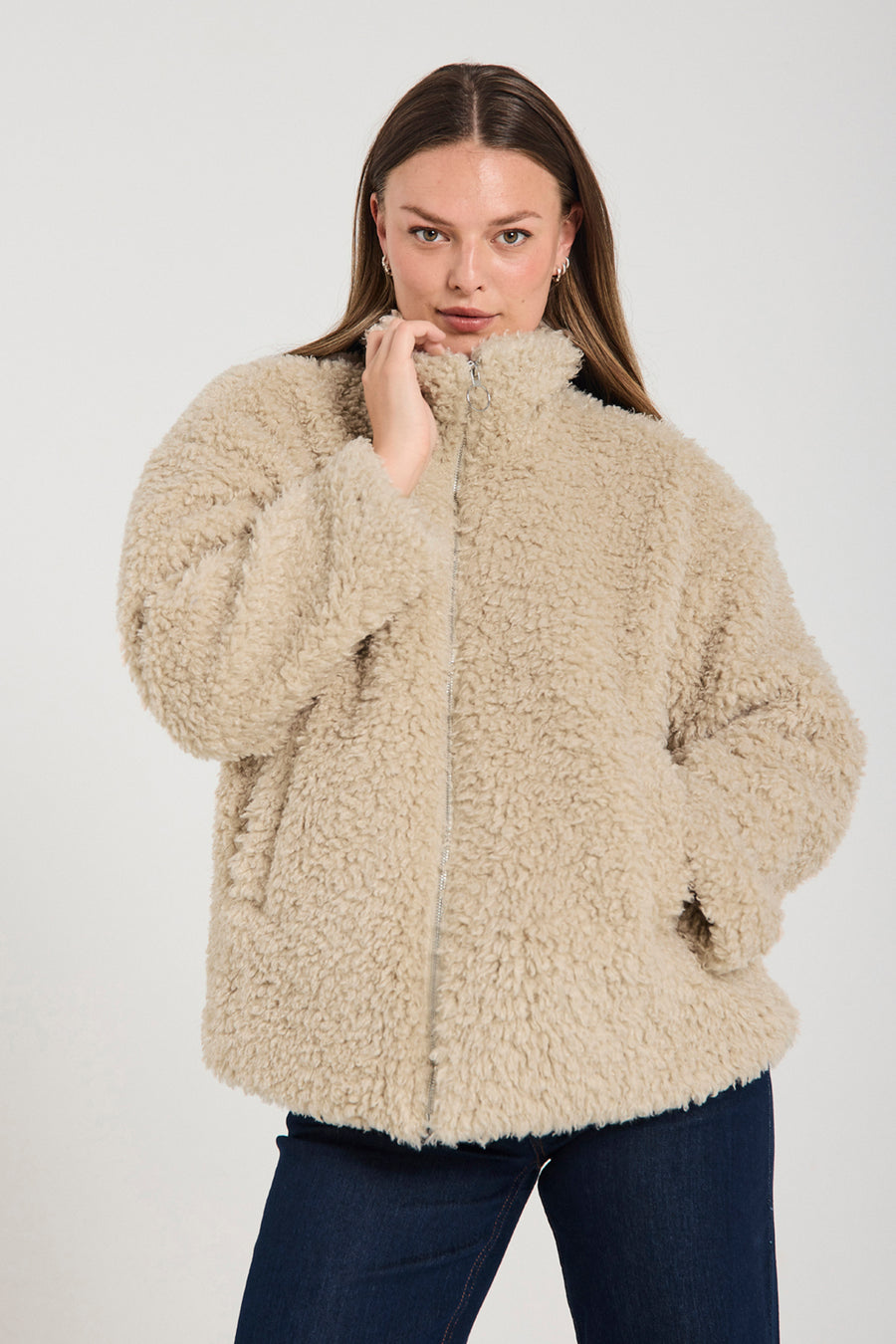 Fqsleepy - faux bontjack - beige