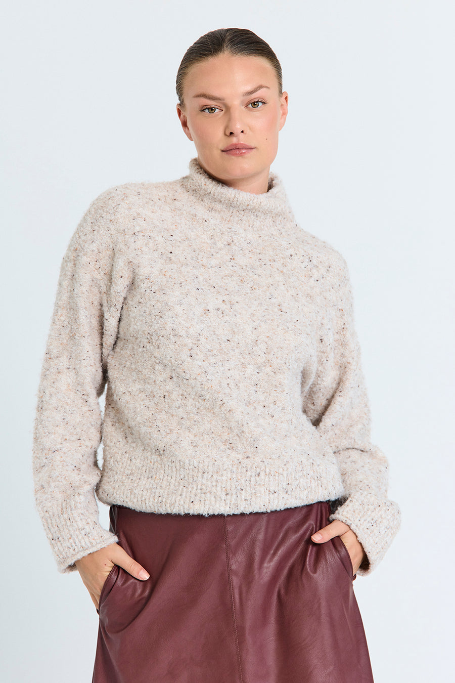 FQGRSNEMES - PULLOVER - BEIGE