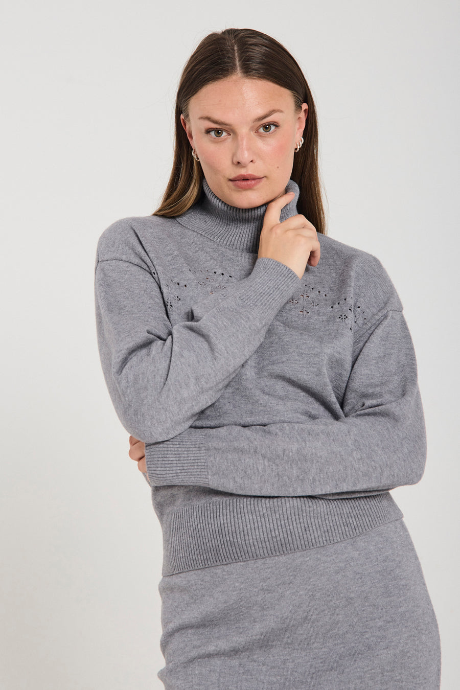 FQCLAURA - PULLOVER - GREY