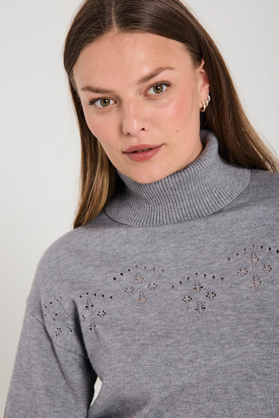 FQCLAURA - PULLOVER - GREY