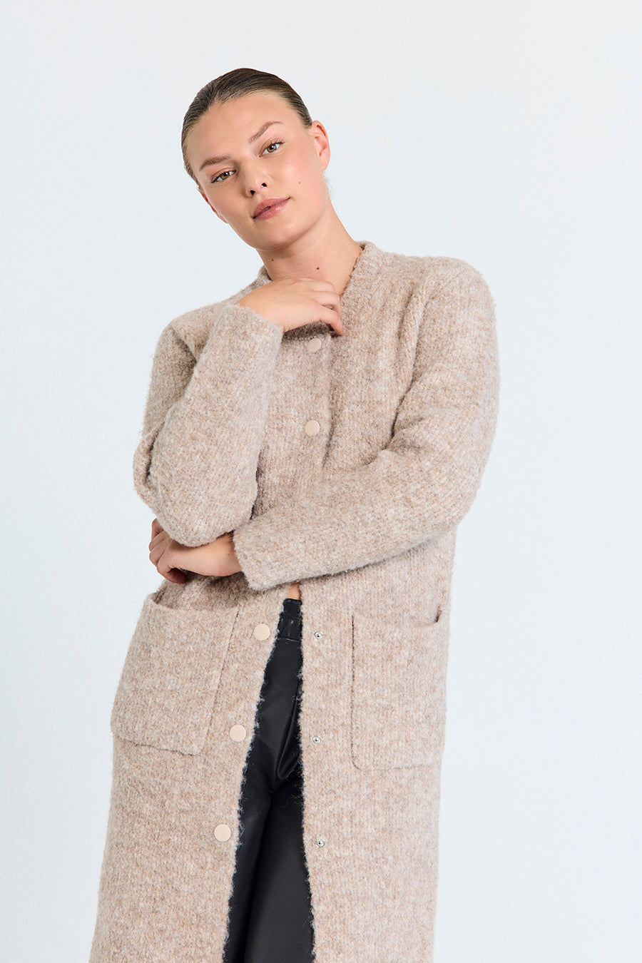 FQJUMP - Cardigan - Brown