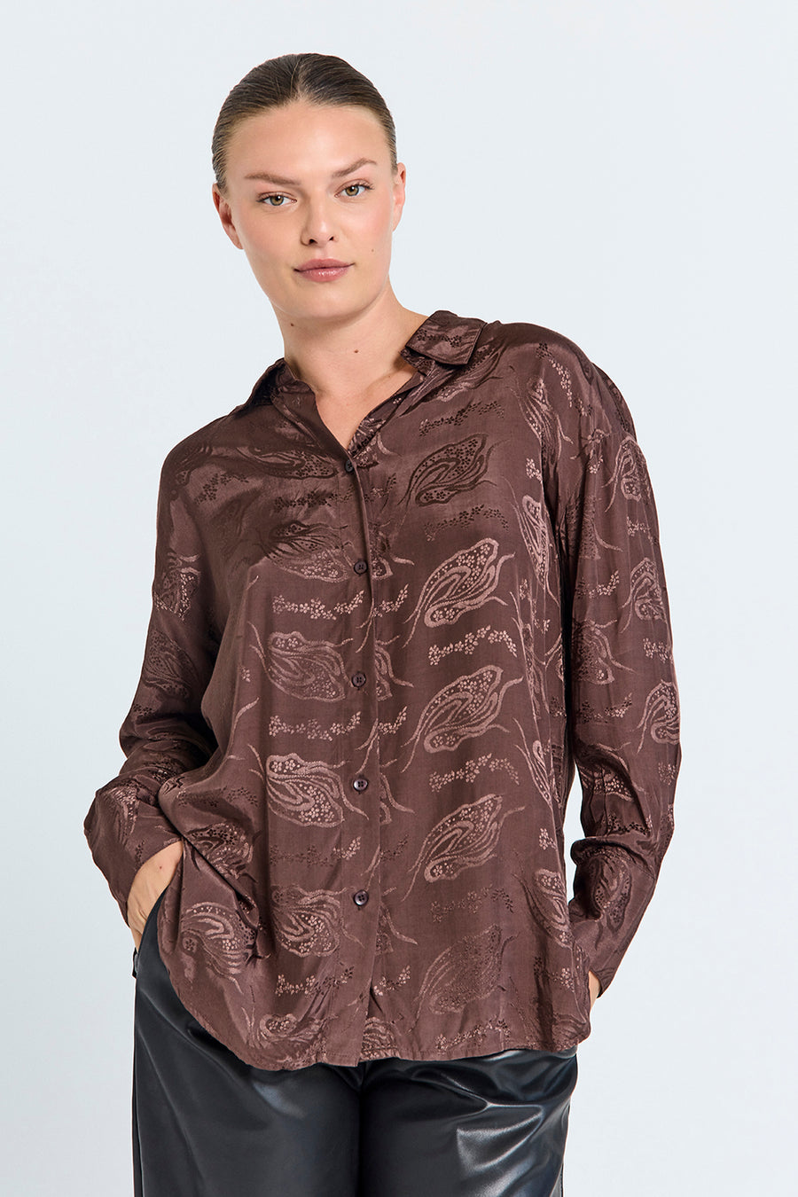 Fqluxa - shirt - bruin