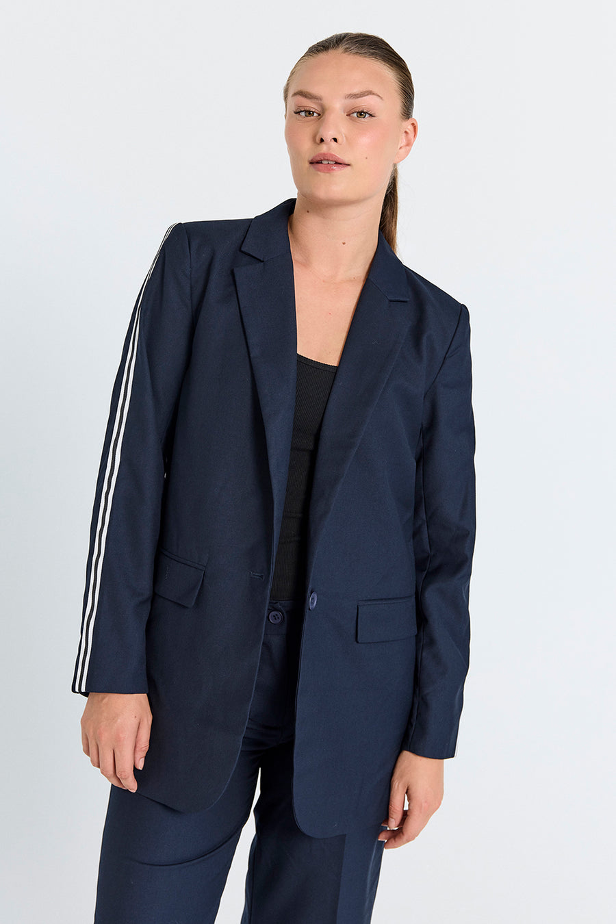 Fqlio - jas - blauw en wit