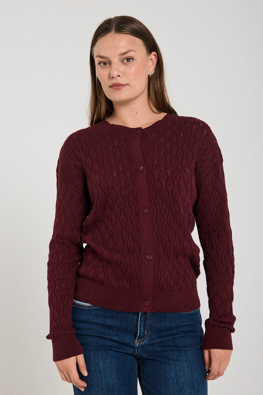FQDODO - CARDIGAN - BORDEAUX