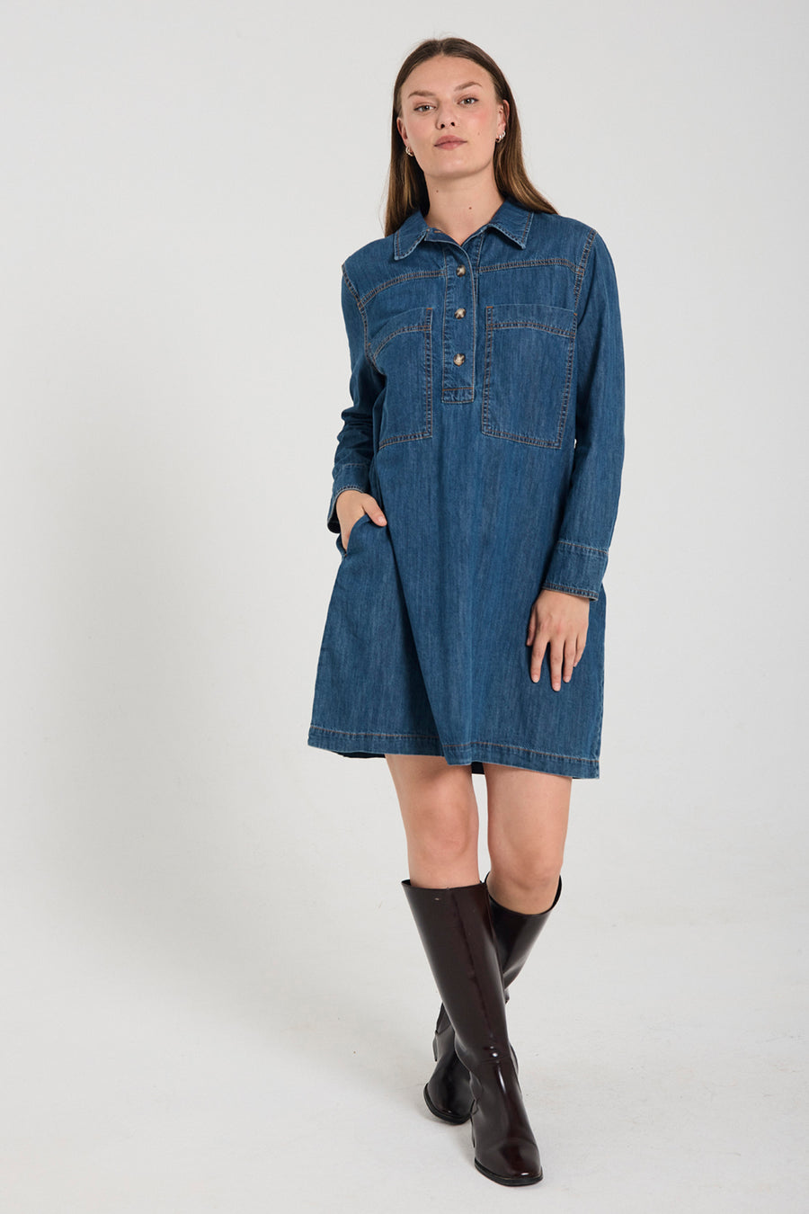 FQZAMAN - DRESS - BLUE