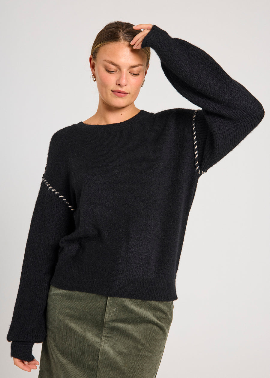 FQKINLOCK-PULLOVER - BLACK