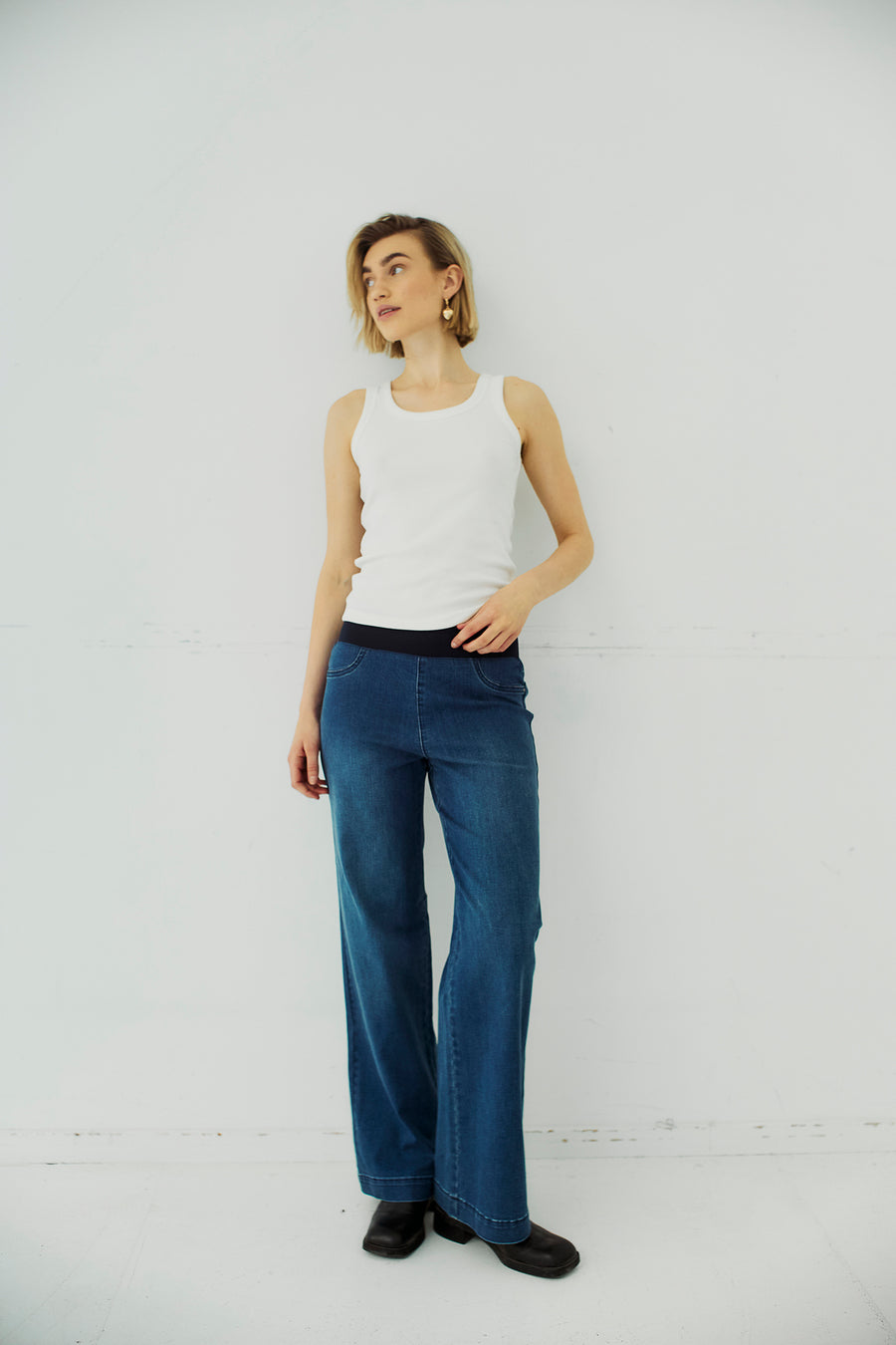 FQSHANTAL - PANTS - BLUE