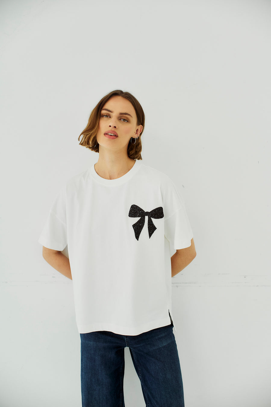 FQCAROL - T-SHIRT - BLACK AND WHITE