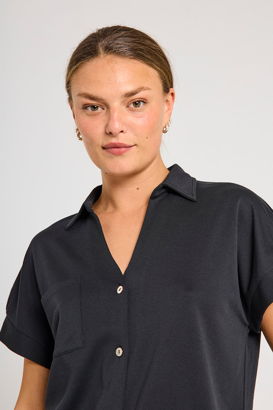 FQRUE - BLOUSE - BLACK