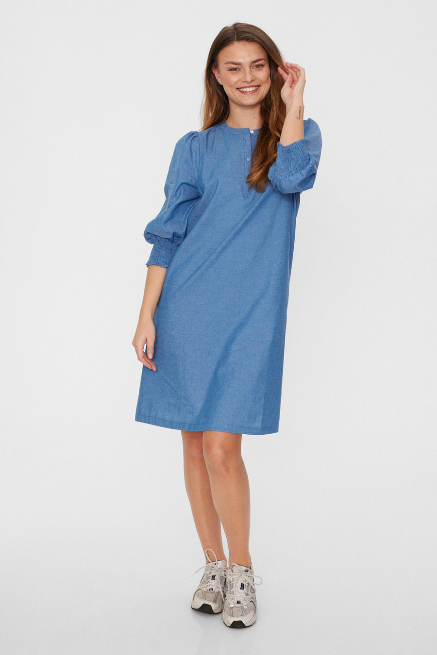 FQABY - DENIM DRESS - BLUE