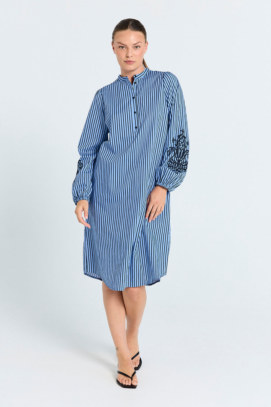 FQJOLIE - STRIPED DRESS - BLUE