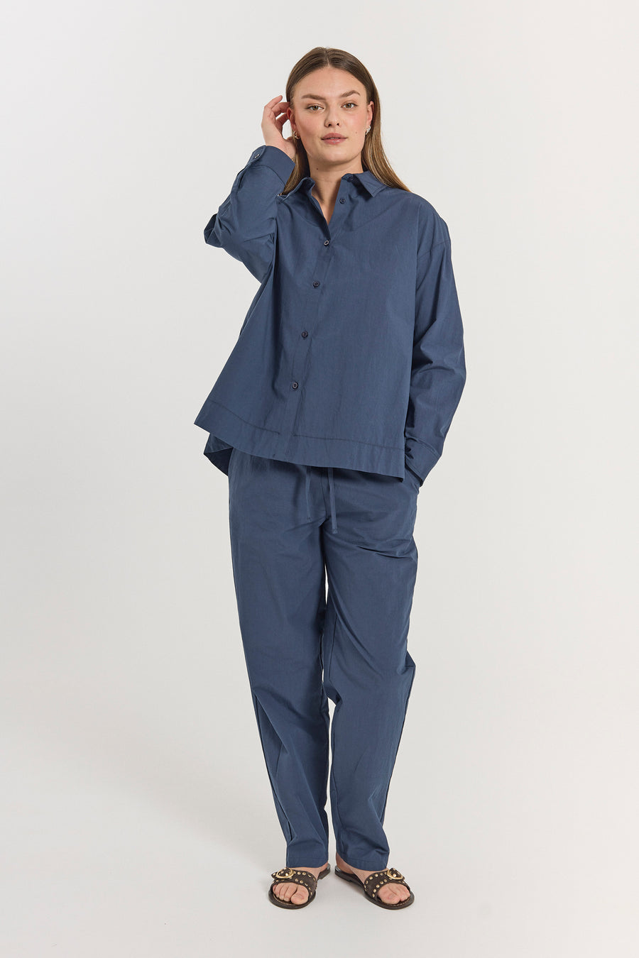 FQJALLY - PANTS - BLUE