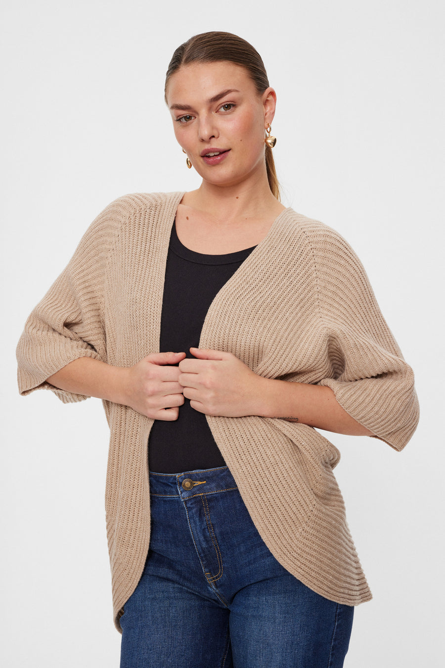FQCOTLA - CARDIGAN - BEIGE
