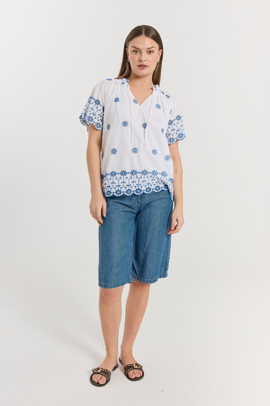 FQCINDA - DENIMSHORTS - BLUE