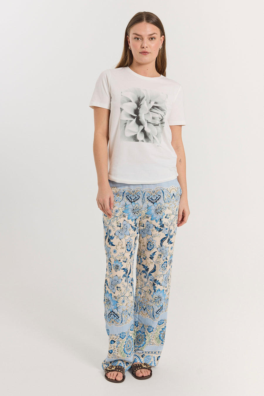FQLISA - PANTS WITH PRINT - BLUE