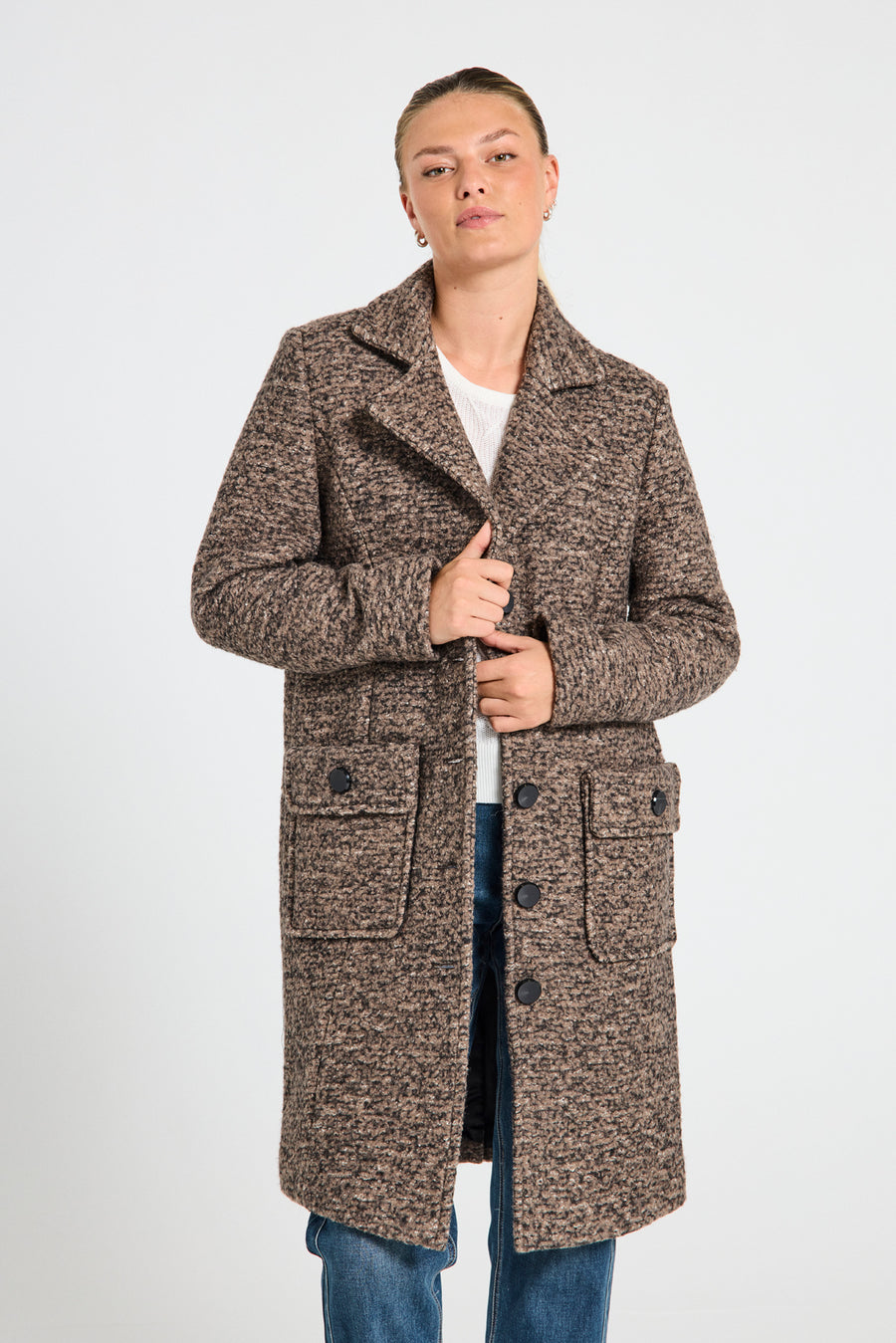 FQBUGGY - JACKET - BLACK AND BEIGE