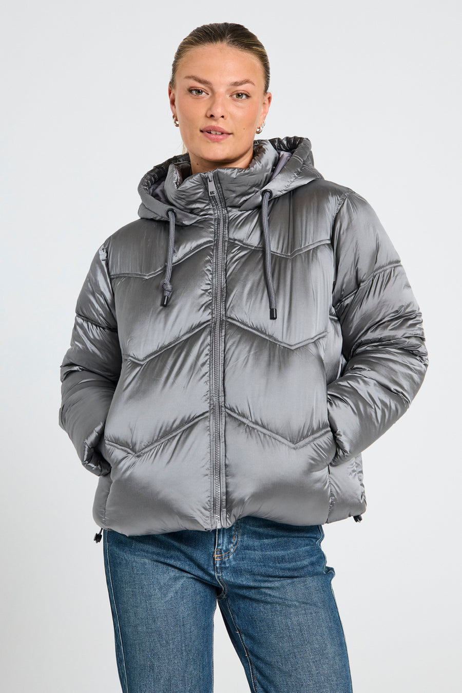 FQSHORTY - JACKET - SILVER