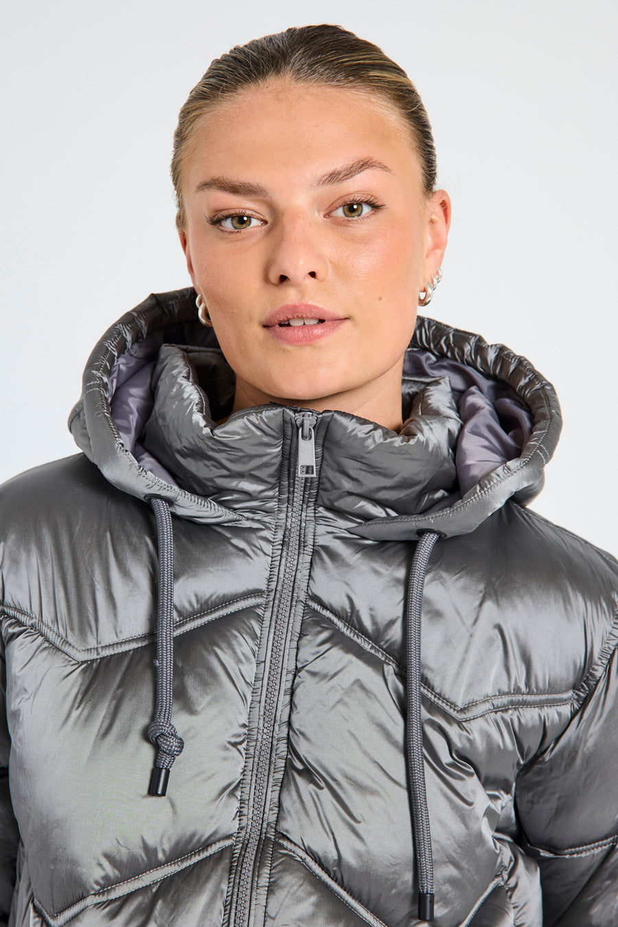 Short silver grey jackets best sale