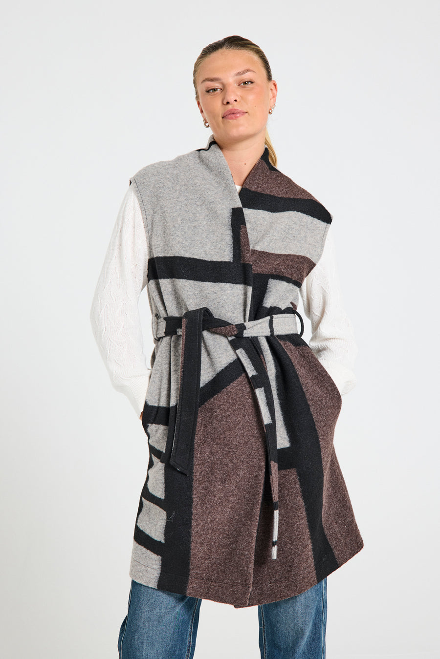 FQNOELLE - WAISTCOAT - GREY